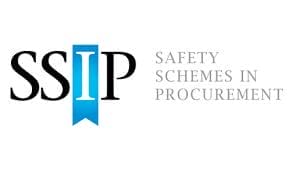 The website logo for SSI safety schemes in procurement.