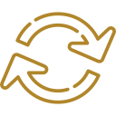 Welding A gold arrow icon on a black background designed for Contractors.